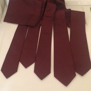 Azazie ties and pocket squares - Cabernet